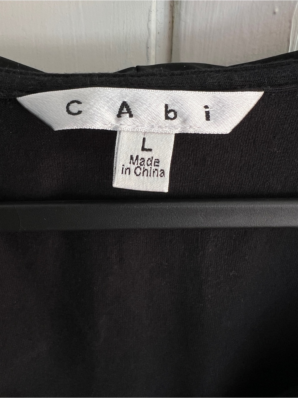 CAbi Cinema Top #143 Black Portrait Collar Twist Front Long Sleeve Blouse L - Picture 4 of 14